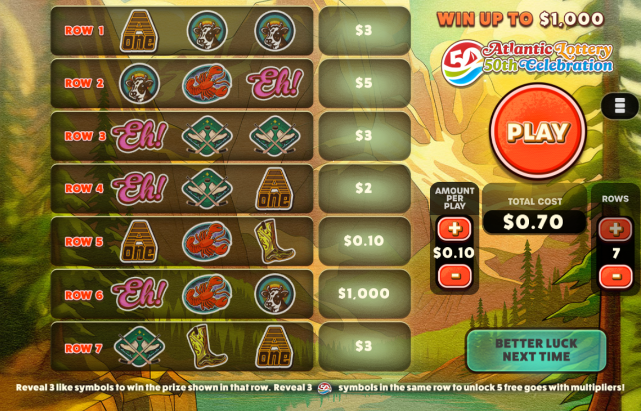 Atlantic Lottery 50th Celebration carousel image 3