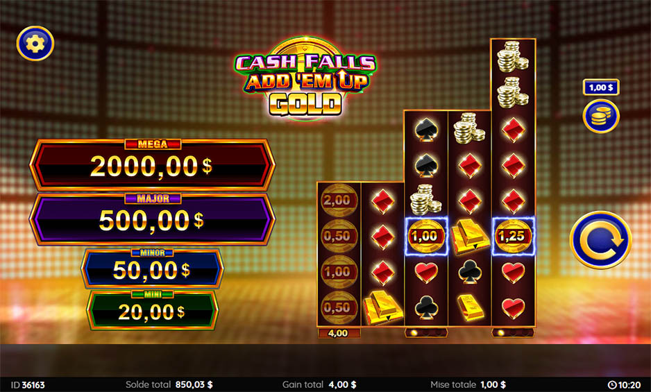 Cash Falls Add Em Up Gold carousel image 2