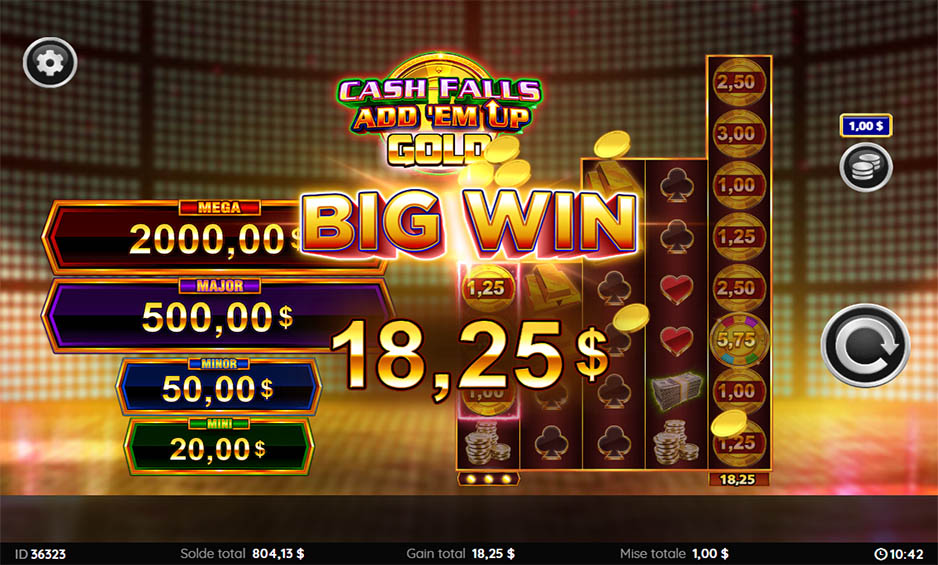Cash Falls Add Em Up Gold carousel image 3