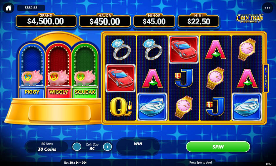 Coin Trio Piggy Burst carousel image 0