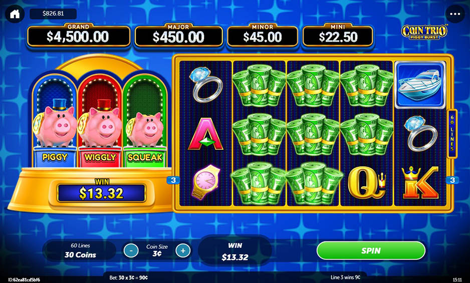 Coin Trio Piggy Burst carousel image 2