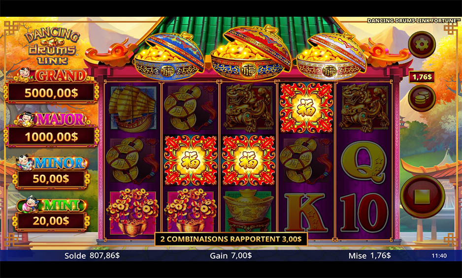 Dancing Drums Link Fortune carousel image 1