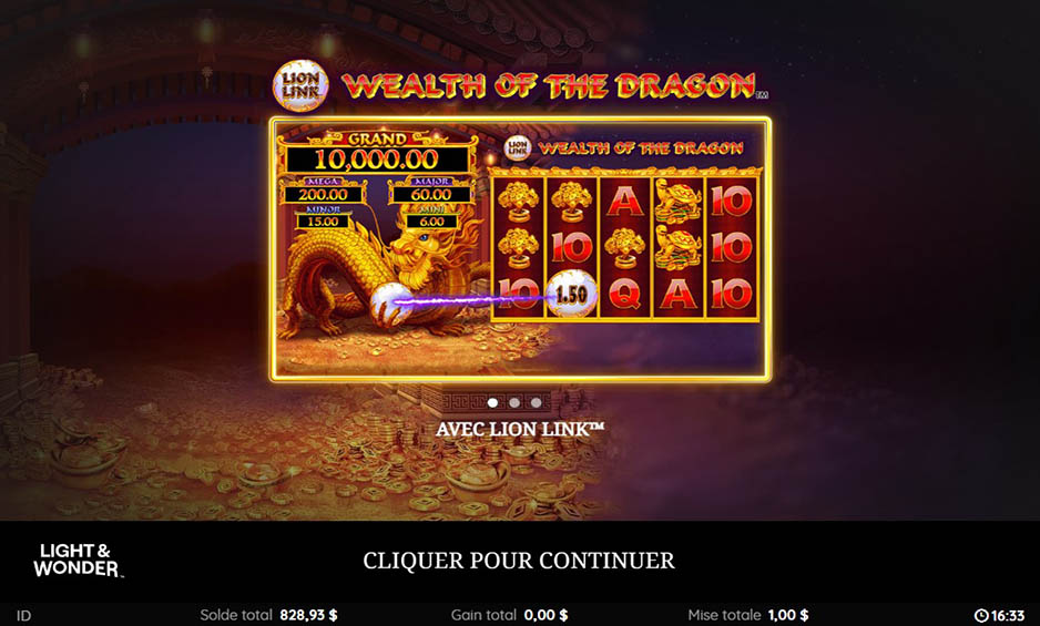 Lion Link Wealth of the Dragon carousel image 0