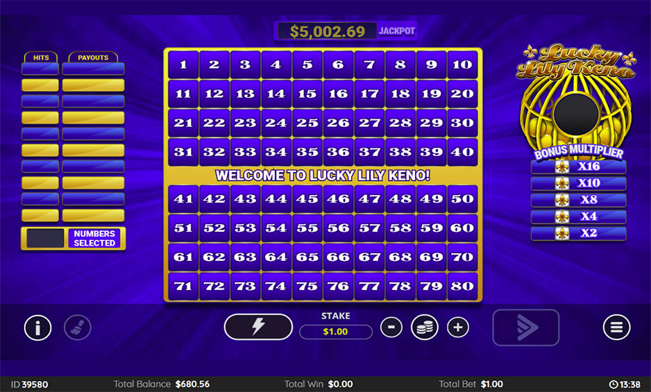 Lucky Lily Keno carousel image 0