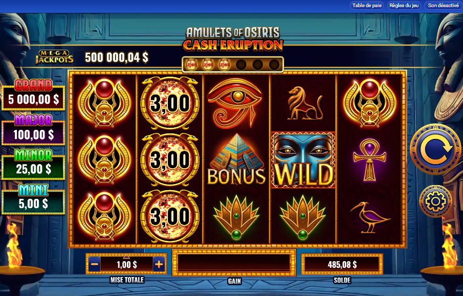 MegaJackpots Amulets of Osiris carousel image 0