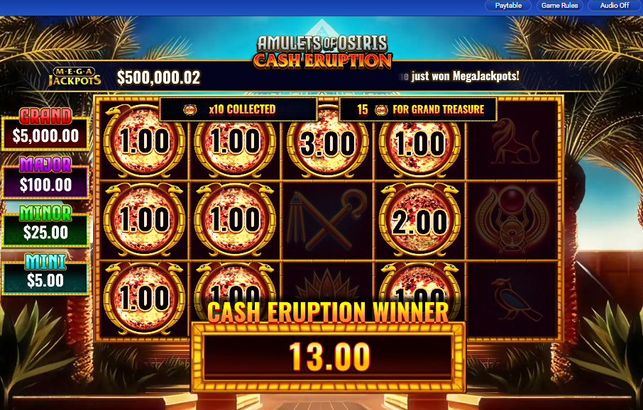 MegaJackpots Amulets of Osiris carousel image 12