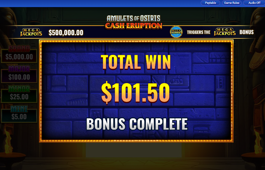 MegaJackpots Amulets of Osiris carousel image 10