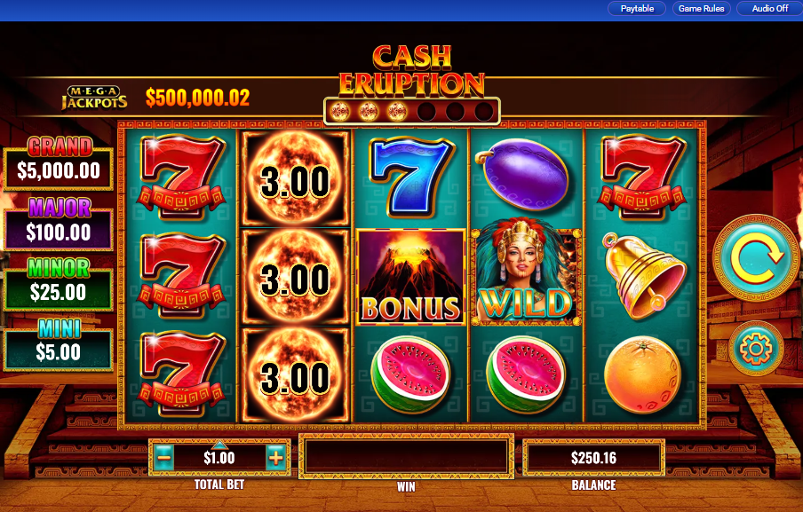 MegaJackpots Cash Eruption carousel image 0