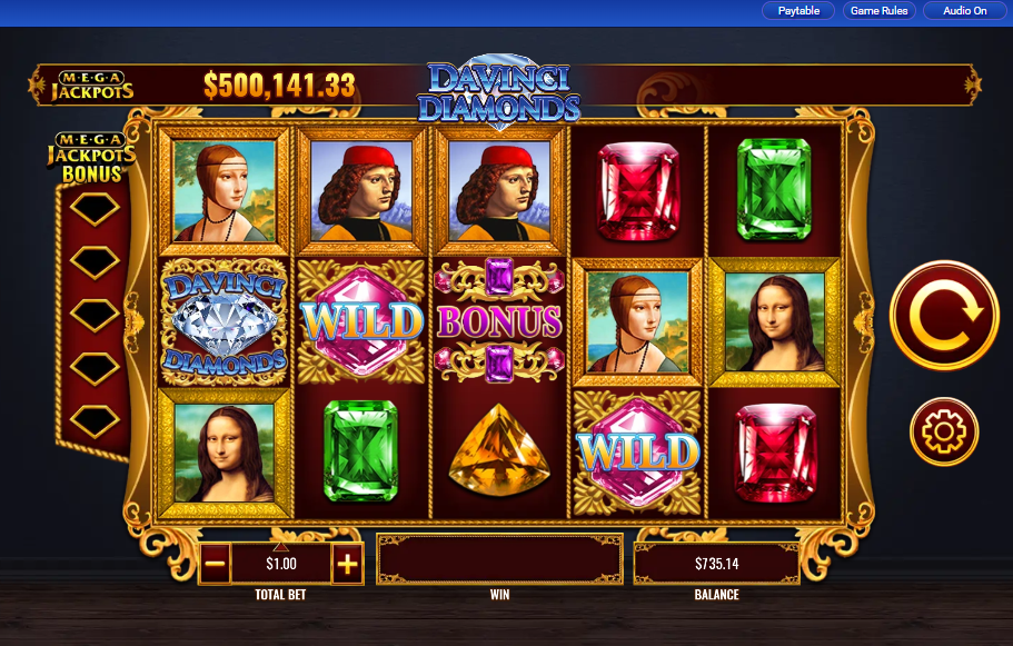 MegaJackpots Da Vinci Diamonds carousel image 0