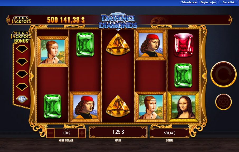 MegaJackpots Da Vinci Diamonds carousel image 1