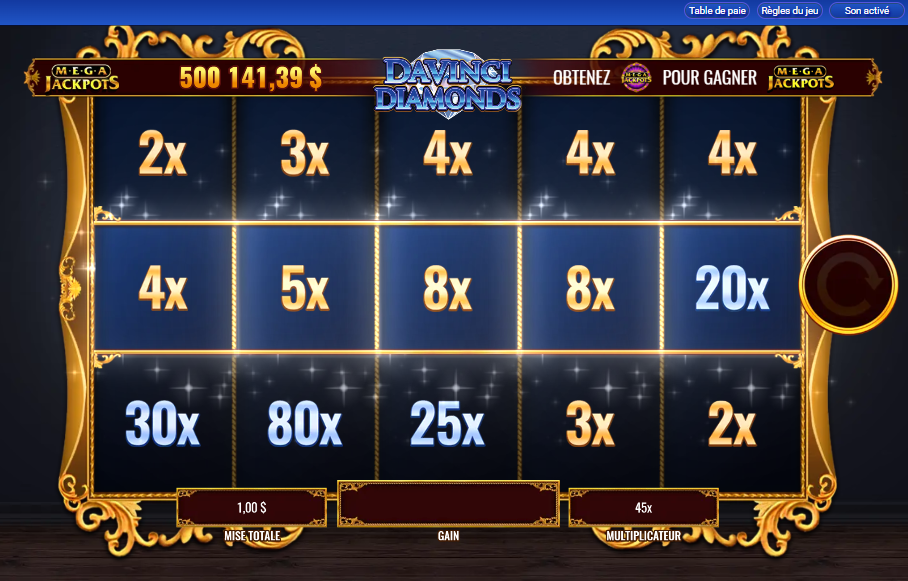 MegaJackpots Da Vinci Diamonds carousel image 4