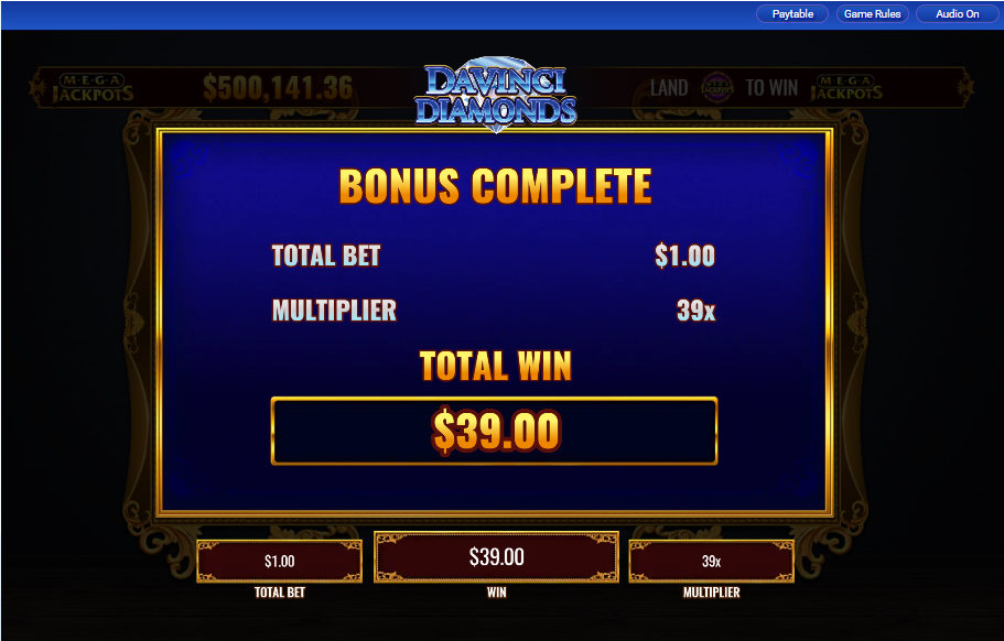 MegaJackpots Da Vinci Diamonds carousel image 5