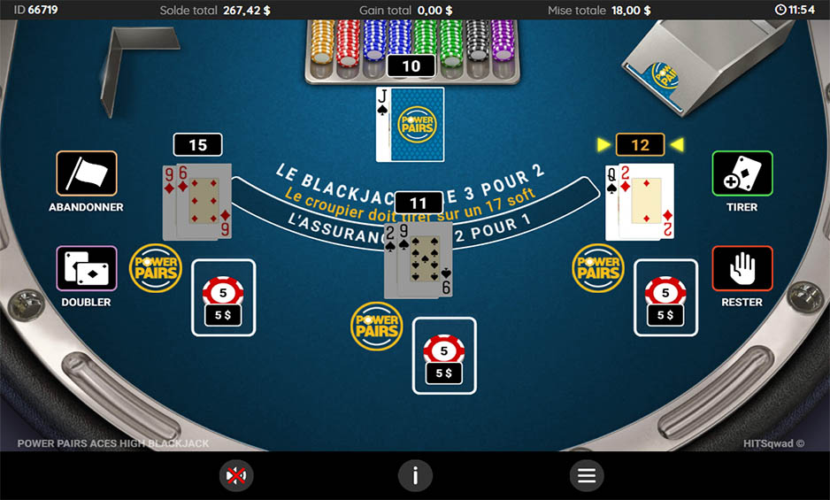 Power Pairs Aces High Blackjack carousel image 1
