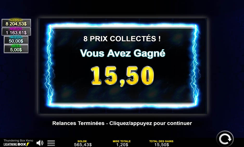 Thundering Box Keno carousel image 5